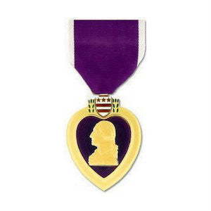 Purple Heart Medal Anodized