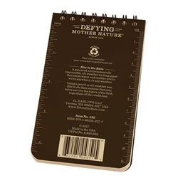 Rite in the Rain 435 All Weather Universal Notebook Brown 3"x5"