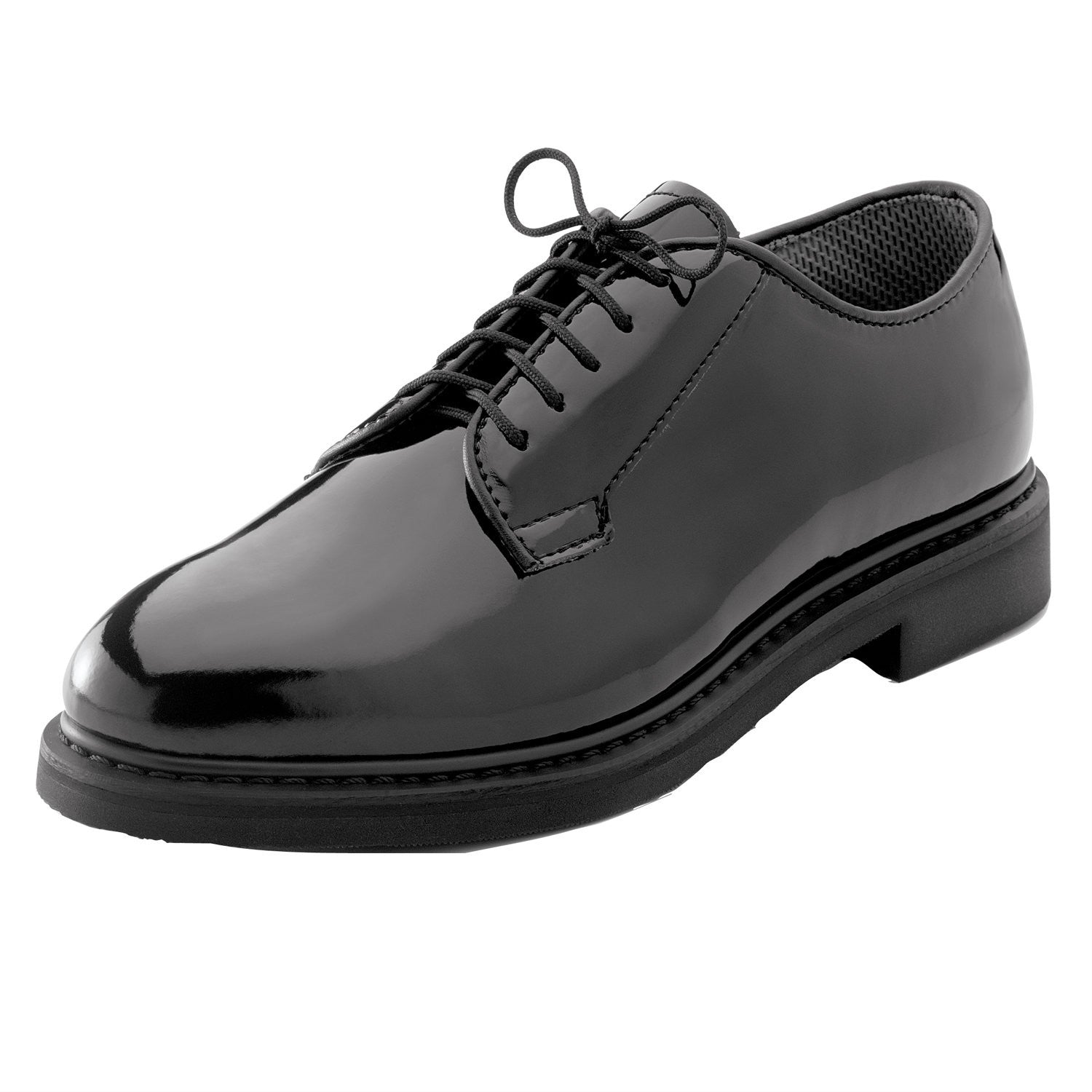 Uniform High Gloss Oxford Dress Shoe Black - Indy Army Navy