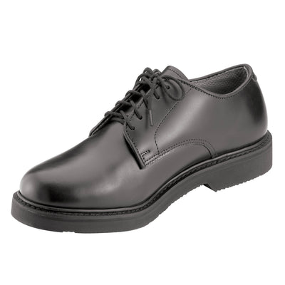 Military Uniform Oxford Leather Shoe Black