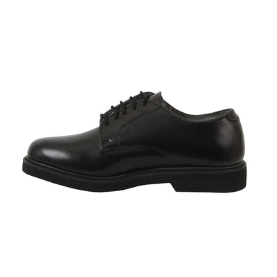 Military Uniform Oxford Leather Shoe Black