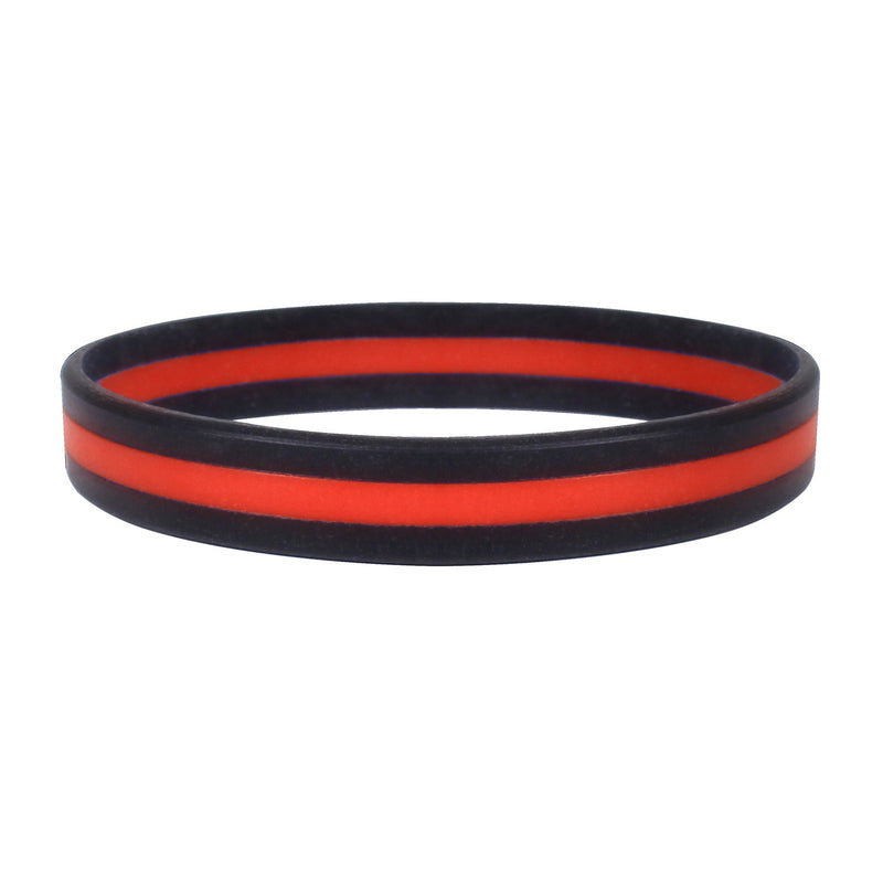 Silicone Bracelet Thin Red Line