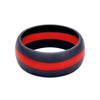 Silicone Ring Thin Red Line