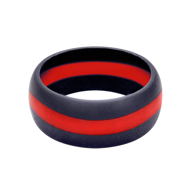 Silicone Ring Thin Red Line