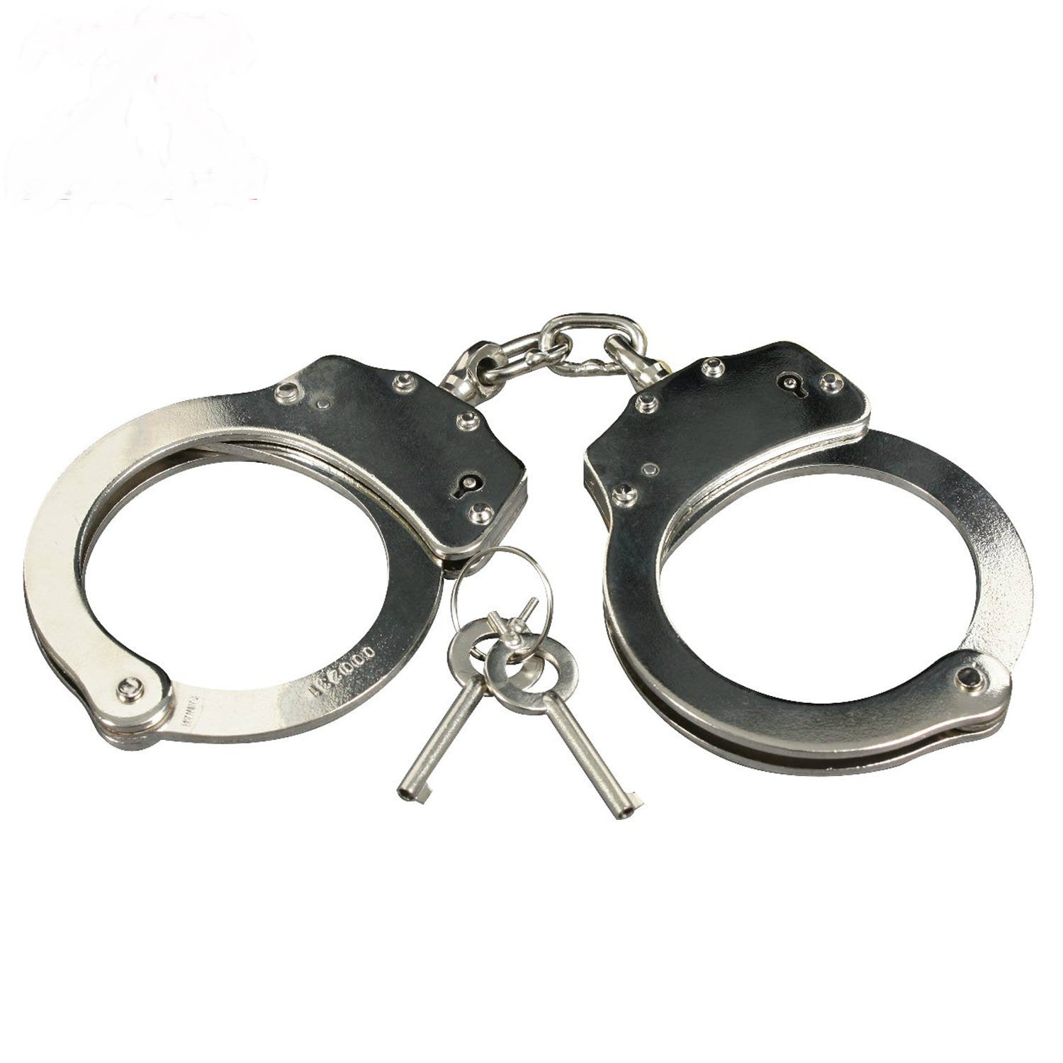 Professional Double Lock Handcuffs Silver