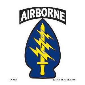 Special Forces Airborne Tab Decal