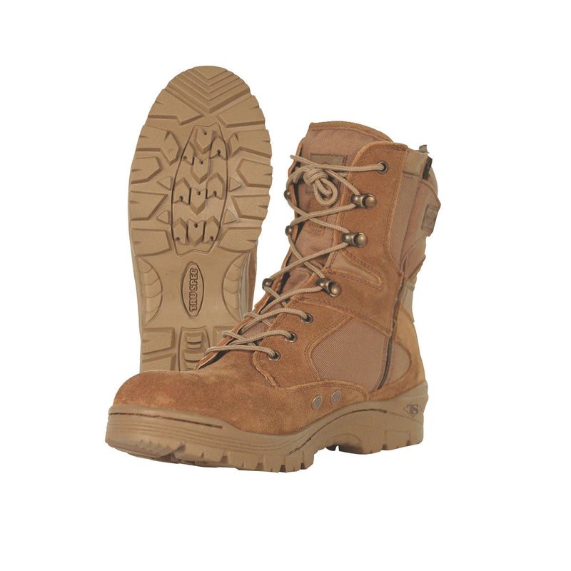 Tru-Spec Tac Assault 9" Side Zip Boots Coyote - Indy Army Navy