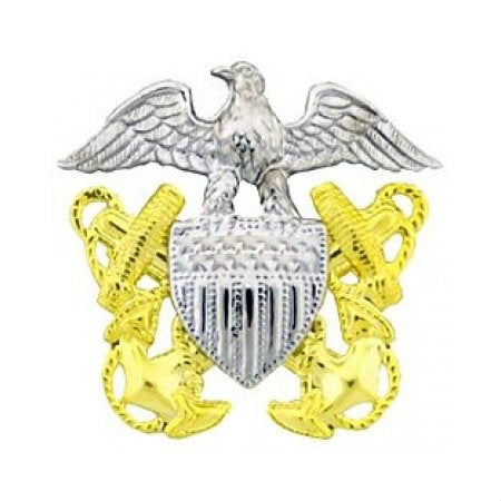 USN Garrison Cap Badge - Army Navy Gear