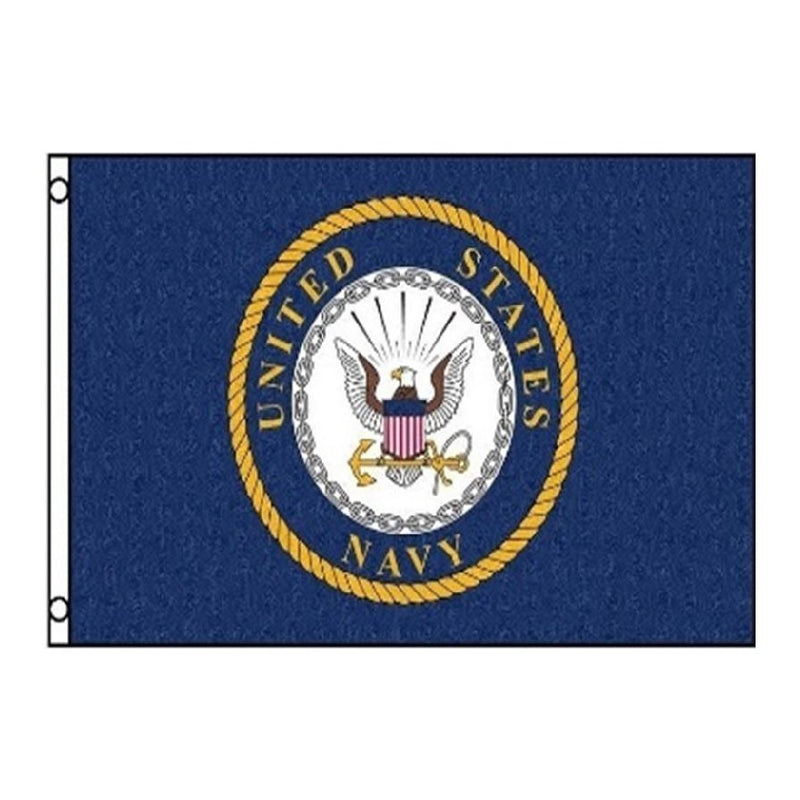US Navy Circle Logo Flag Navy 3' x 5'