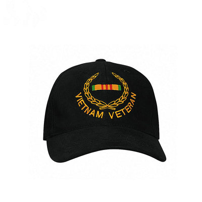 Vietnam Veteran Insignia Hat Black