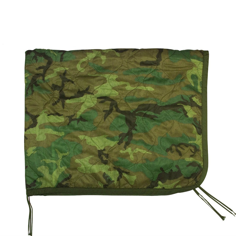 GI Type Woodland Camouflage Poncho Liner