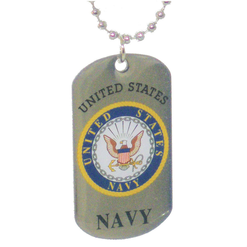 Navy Dog Tag With Chain - Indy Army Navy