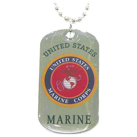 Marine Dog Tag With Chain