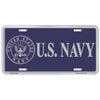 Navy Blue Metal License Plate - Indy Army Navy